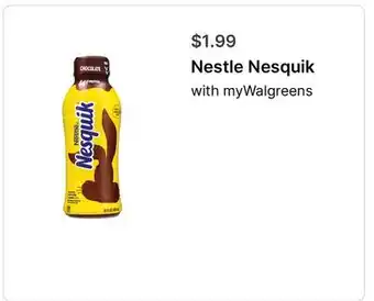 Walgreens Nestle Nesquik offer