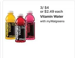 Walgreens Vitamin Water offer
