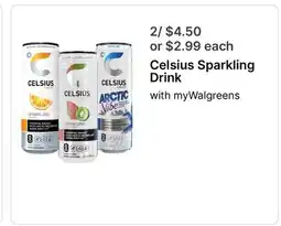 Walgreens Celsius Sparkling Drink offer