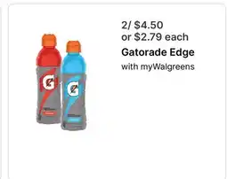 Walgreens Gatorade Edge offer