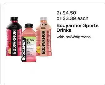Walgreens Bodyarmor Sports Drinks offer