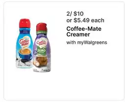 Walgreens Coffee-Mate Creamer offer