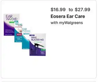 Walgreens Eosera Ear Care offer