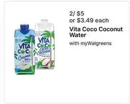 Walgreens Vita Coco Coconut Water offer