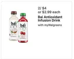Walgreens Bai Antioxidant Infusion Drink offer