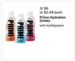 Walgreens Prime Hydration Drinks offer
