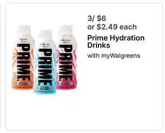 Walgreens Prime Hydration Drinks offer