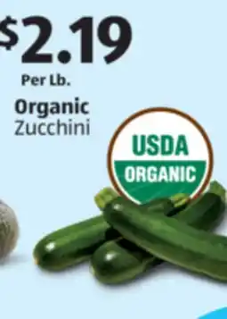 Aldi Organic Zucchini offer