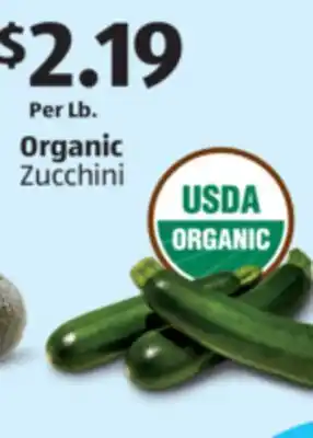 Aldi Organic Zucchini offer