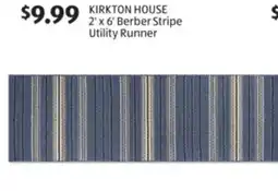 Aldi KIRKTON HOUSE 2' x 6' Berber Stripe Utility Runner offer