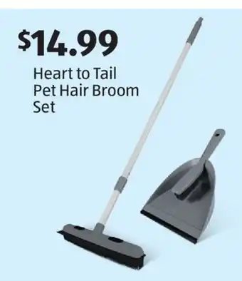 Aldi Heart to Tail Pet Hair Broom Set offer