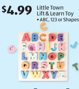 Aldi Little Town Lift & Learn Toy offer
