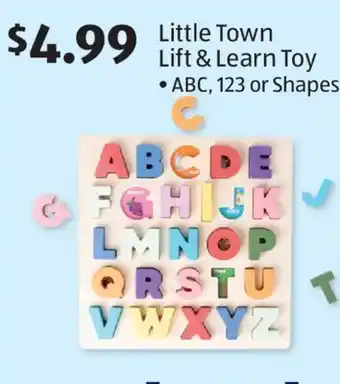 Aldi Little Town Lift & Learn Toy offer