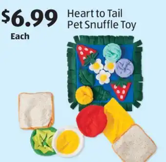 Aldi Heart to Tail Pet Snuffle Toy offer