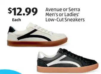 Aldi Avenue or Serra Men's or Ladies' Low-Cut Sneakers offer