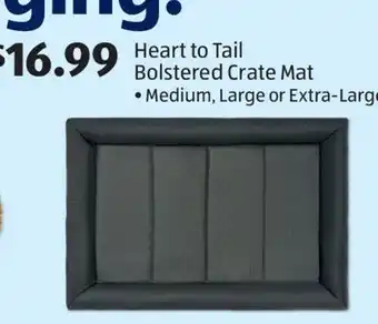 Aldi Heart to Tail Bolstered Crate Mat offer
