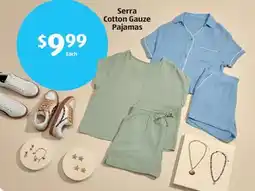 Aldi Serra Cotton Gauze Pajamas offer