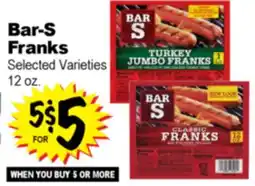 Superior Grocers Bar-S Franks offer