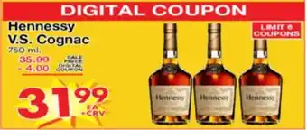 Superior Grocers Hennessy V. S. Cognac offer