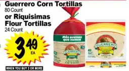 Superior Grocers Guerrero Corn Tortillas 80 Count Riquisimas Flour Tortillas Flour offer