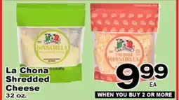 Superior Grocers La Chona Shredded Cheese offer