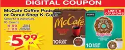 Superior Grocers McCafe Coffee Pods or Donut Shop K-Cups offer