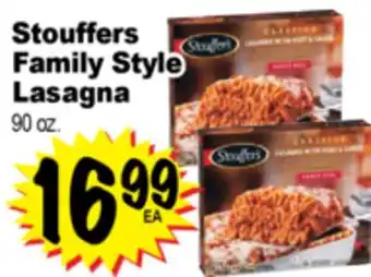 Superior Grocers Stouffers Family Style Lasagna offer