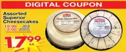 Superior Grocers Superior Cheesecakes offer