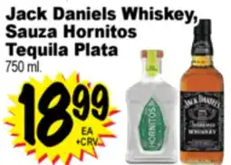 Superior Grocers Jack Daniels Whiskey, Sauza Hornitos Tequila Plata offer