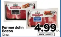 Superior Grocers Farmer John Bacon offer
