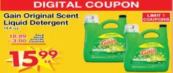 Superior Grocers Gain Original Scent Liquid Detergent offer