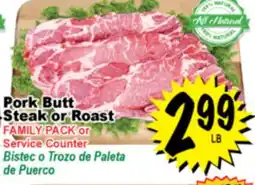 Superior Grocers Pork Butt Steak or Roast offer