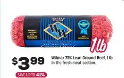 Grocery Outlet Wilmar 73% Lean Ground Beef, 1 lb offer
