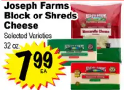 Superior Grocers Joseph Farms Block or Shreds Block or Shreds Cheese offer