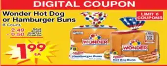 Superior Grocers Wonder Hot Dog or Hamburger Buns offer