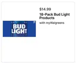 Walgreens 18-Pack Bud Light Products offer