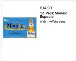 Walgreens 12-Pack Modelo Especial offer