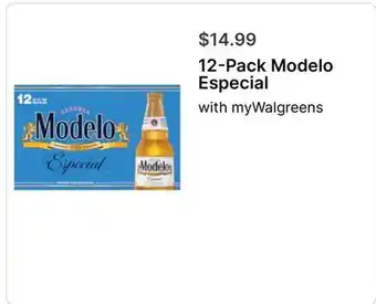 Walgreens 12-Pack Modelo Especial offer