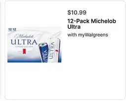 Walgreens 12-Pack Michelob Ultra offer