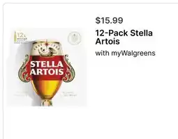 Walgreens 12-Pack Stella Artois offer