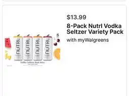 Walgreens 8-Pack Nutrl Vodka Seltzer Variety Pack offer