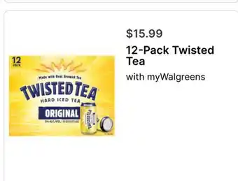 Walgreens 12-Pack Twisted Tea offer