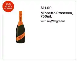 Walgreens Mionetto Prosecco, 750ml offer