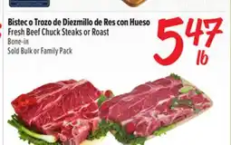 El Super Fresh Fresh Beef Chuck Steaks or Roast Bone-in offer