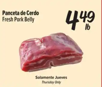 El Super Fresh Fresh Pork Belly offer