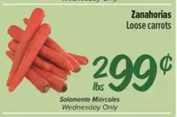 El Super Fresh Loose carrots offer