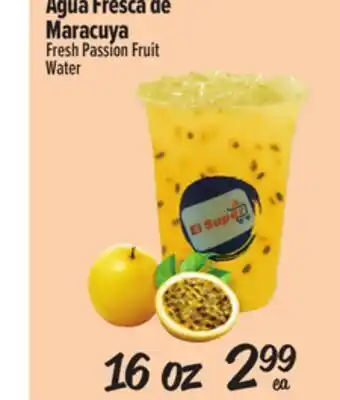 El Super Fresh Fresh Passion Fruit Water offer