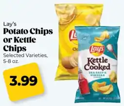 Roche Bros Lay's Potato Chips or Kettle Chips offer