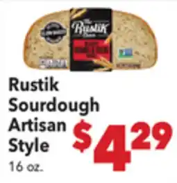 Vallarta Supermarkets Rustik Sourdough Artisan Style offer