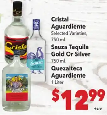 Vallarta Supermarkets Cristal Aguardiente offer